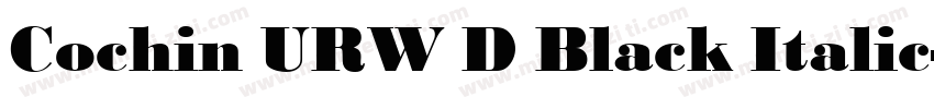 Cochin URW D Black Italic字体转换